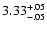$\rm 3.33^{+.05}_{-.05 }$
