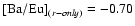 ${[{\rm Ba/Eu}]}_{(r-only)} = -0.70$