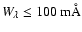 $W_\lambda \le 100\ {\rm m\AA}$