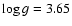 $\log g = 3.65$