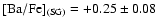 ${\rm {[Ba/Fe]}_{(SG)}} = +0.25 \pm 0.08$