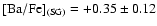 ${\rm {[Ba/Fe]}_{(SG)}} = +0.35 \pm 0.12$