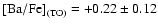 ${\rm {[Ba/Fe]}_{(TO)}} = +0.22 \pm 0.12$