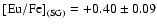 ${\rm {[Eu/Fe]}_{(SG)}} = +0.40 \pm 0.09$