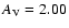 $A_{\rm V}=2.00$
