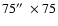 $75\hbox {$^{\prime \prime }$ }\times 75$