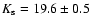 $K_{\rm s} =19.6 \pm0.5$