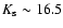 $K_{\rm s}\sim16.5$