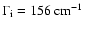 $\Gamma_{\rm i}=156~{\rm cm^{-1}}$