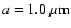 $a=1.0~\mu{\rm m}$