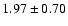 $1.97 \pm 0.70$