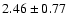 $2.46 \pm 0.77$