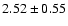 $2.52 \pm 0.55$