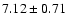 $7.12 \pm 0.71$