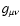 $g_{\mu\nu}$