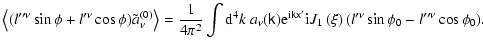 $\displaystyle \left\langle (l^{\prime\prime\nu}\sin\phi+l^{\prime\nu}\cos\phi)\...
...}\left( \xi\right)
(l^{\prime\nu}\sin\phi_{0}-l^{\prime\prime\nu}\cos\phi_{0}).$
