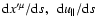 ${\rm d}x^{\prime \mu }/{\rm d}s,{\rm
\ \ d}u_{\parallel }/{\rm d}s$