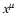$x^{\mu}$