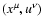 $
(x^{\mu },u^{\nu })$