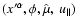 $(x^{\prime \alpha },\phi ,\hat{\mu},{\
u_{\parallel }})\ $