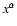$x^{\alpha}$