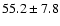 $55.2\pm
7.8$