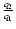 $\frac{q_2}{q_1}$
