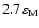 $ 2.7 \varepsilon_{\rm M}$