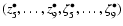 $(z_5^\bullet,\dots,z_9^\bullet,\zeta_5^\bullet,\dots,\zeta_9^\bullet)$