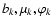 $b_k, \mu_k, \varphi_k$