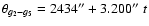 $
\theta_{g_2-g_5} = 2434''+ 3.200''~ t
$