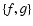 $\{f,g\}$