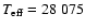 $T_{\rm eff}= 28~075$