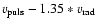 $ v_{\rm puls}-1.35*v_{\rm rad} $