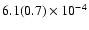 $6.1(0.7)\times10^{-4}$