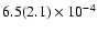 $6.5(2.1)\times10^{-4}$