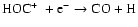 $\mbox{{HOC\mbox{$^+$ }}}+ {\rm e}^- \rightarrow {\rm CO} + {\rm H}$
