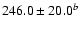 $246.0\pm20.0^b$