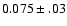$0.075 \pm.03$