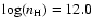 $\log(n_{\rm H})=12.0$
