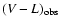 $(V-L)_{\rm obs}$