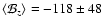 $\left<{\cal B}_z\right>=-118\pm48$