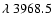 $\lambda~ 3968.5$