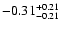 $\rm -0.31^{+ 0.21 }_{- 0.21 }$