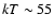 $kT\sim 55$