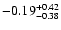 $\rm -0.19^{+ 0.42 }_{- 0.38 }$