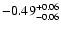 $\rm -0.49^{+ 0.06 }_{- 0.06 }$