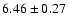 $ 6.46 \pm 0.27 $