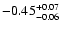 $\rm -0.45^{+ 0.07 }_{- 0.06 }$