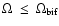 $\Omega ~ \le ~ \Omega_{\rm bif}$